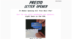 Desktop Screenshot of prestoletteropener.com