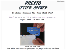 Tablet Screenshot of prestoletteropener.com